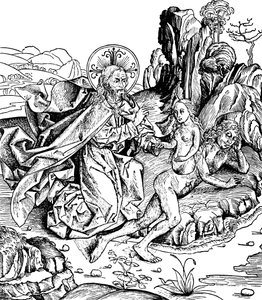 God creëert Eva uit Adams rib, 1493 door Unbekannt