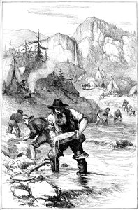 Goudwassen in Californië, ca. 1840s ca. 1880