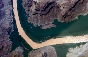Grand Canyon met de Colorado-rivier, Arizona, VS