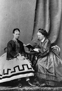 Grootvorstin Maria Alexandrovna van Rusland met Anna Tyutcheva, 1864 door Unbekannt