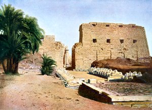 Grote tempel van Amon-Re, Karnak, Luxor, Egypte, 20e eeuw