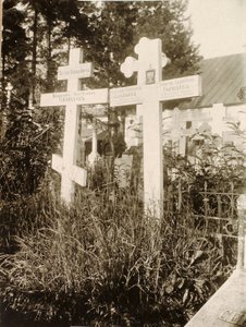 Graven op de begraafplaats van het Novodevichy Nieuwe Maagdenklooster, Moskou, Rusland, 1929 door Unbekannt