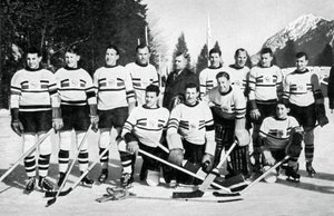 Groot-Brittannië ijshockeyteam, Olympische Winterspelen, Garmisch-Partenkirchen, Duitsland, 1936 door Unbekannt