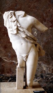 Grieks standbeeld van een mannelijk torso, 5e eeuw v.Chr.