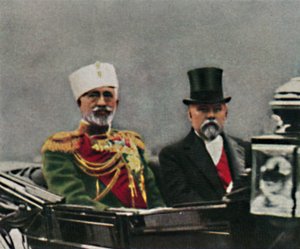 Grootvorst Nikolai Nikolajewitsch 1856-1929 en Poincaré geb. 1860, 1934 door Unbekannt