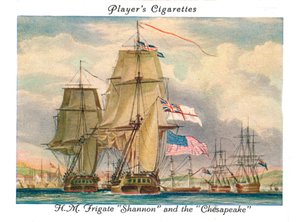 H.M. Fregat Shannon en de Chesapeake, 1936 door Unbekannt