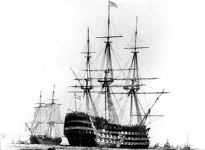 HMS Victory in Portsmouth, 19e eeuw