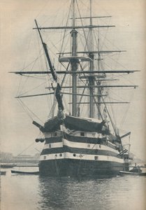 HMS Victory voordat ze naar het droogdok werd verplaatst in 1922, 1936 door Unbekannt
