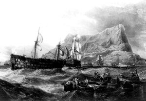 HMS Victory teruggesleept naar Gibraltar, 1805, 19e eeuw