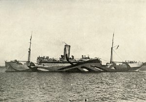 H.M. Auxiliary Cruiser Coronado gecamoufleerd, 1919