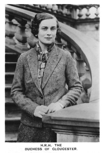 HRH De Hertogin van Gloucester 1901-2004, 1937 door Unbekannt