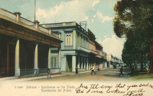 Habana - Residenties aan de Prado, 1907 door Unbekannt
