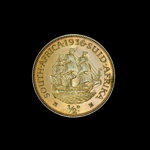 Half-penny munt, Zuid-Afrika