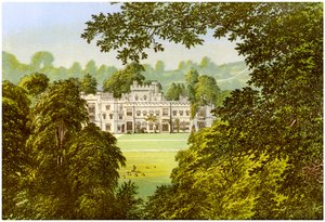 Hampton Court, Herefordshire, huis van de familie Arkwright, ca. 1880