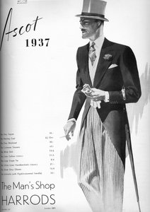 Harrods: De Mannenwinkel - Ascot 1937, 1937 door Unbekannt