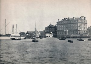 Harwich - De Kade en Great Eastern Hotel, 1895