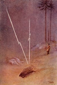 Hij nam plotseling de vorm aan van een gigantische stekelvarken, 1914 door Unbekannt