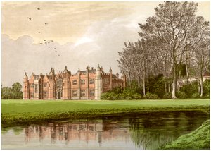 Hengrave Hall, Suffolk, huis van de familie Gage, ca. 1880