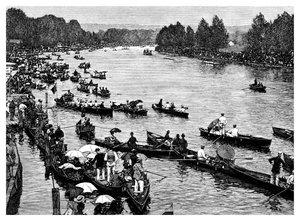 Henley Regatta, Oxfordshire, 1882 door Unbekannt