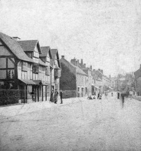Henley Street, Stratford-upon-Avon, Warwickshire, eind 19e eeuw