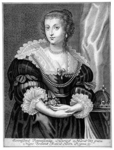 Henrietta Maria van Frankrijk, koningin-gemalin van koning Karel I van Engeland door Unbekannt