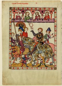 Hendrik IV Probus, hertog van Silezië-Wroclaw uit de Codex Manesse door Unbekannt