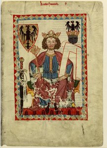 Hendrik VI 1165-1197, Heilige Roomse Keizer Uit de Codex Manesse, Tussen 1305 en 1340 door Unbekannt