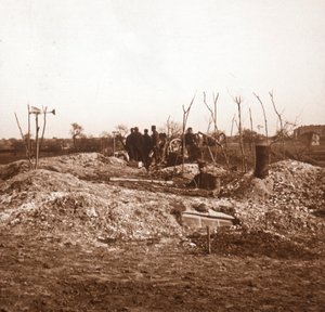 Verborgen batterij, c1914-c1918 door Unbekannt