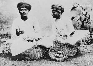 Hindoe fruitverkopers, India, 20e eeuw