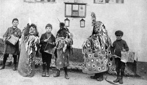 Hobby-paard, Meidagceremonies, Somerset, ca. 1922