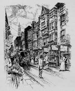 Holywell Street, Westminster, Londen, c1890 1911 door Unbekannt