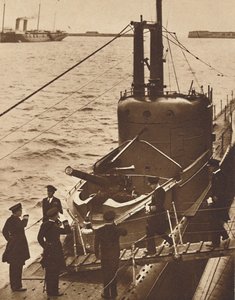 Bezoek van de Home Fleet - Koning Edward aan boord van onderzeeër Narwhal, 1936 door Unbekannt