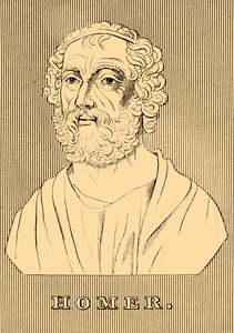 Homerus, ca. 800-701 v.Chr., 1830