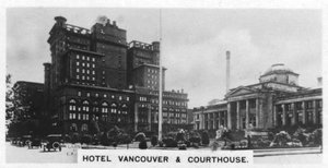 Hotel Vancouver en gerechtsgebouw, Canada