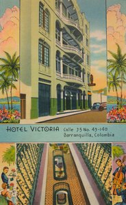 Hotel Victoria: Calle 35 No.43-140, Barranquilla, Colombia, c1940s door Unbekannt