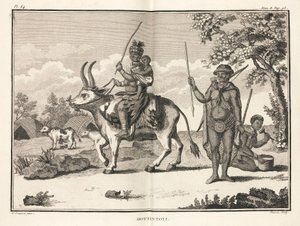 Hottentotten, Afrika door Unbekannt