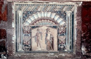 Huis van Neptunus en Amphitrite mozaïek, Romeins, Herculaneum, ca. 69 door Unbekannt