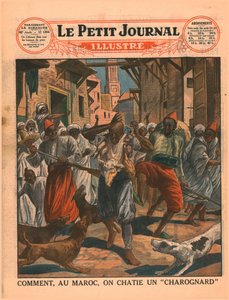 Hoe men in Marokko een vuilnisman straft, 1929