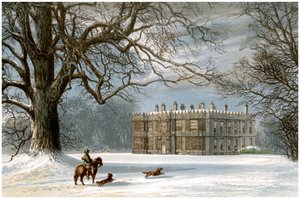Howsham Hall, Yorkshire, huis van de familie Cholmley, ca. 1880