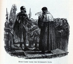 Hugh Capet legt de eed van de soeverein af, 1882 door Unbekannt
