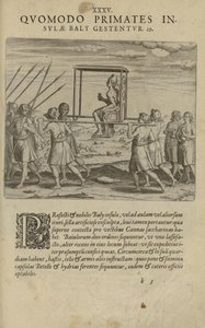Illustratie uit het boek India Orientalis van onbekende auteur en uitgegeven door Excudebat Matthaeus Beckerus door Unbekannt
