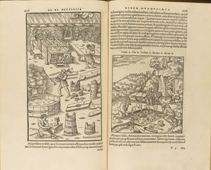Illustratie uit De re metallica libri XII door Georgius Agricola, 1556 door Unbekannt