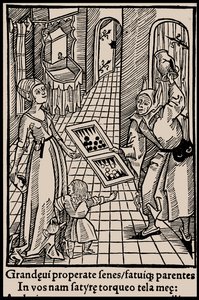 Illustratie voor het boek Narrenschip van Sebastian Brant, 1497