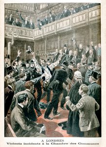 Gewelddadig incident in de Kamer van het Lagerhuis, 1901