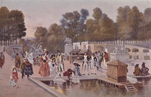 In de Tuin van de Tuilerieën, 1896 door Unbekannt