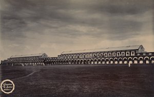 Indiase militaire barakken, ca. 1910