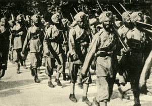 Indiase soldaten in Frankrijk, Eerste Wereldoorlog, 1914
