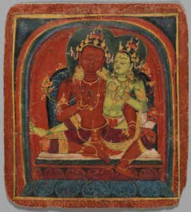 Inwijdingskaart Tsakalis: Bodhisattva Samantabhadhra door Unbekannt