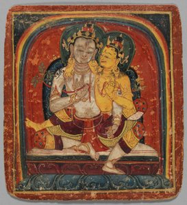 Inwijdingskaart Tsakalis: Maitreya, begin 15e eeuw