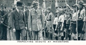 Inspectie van scouts in Maidstone, 1929-1937